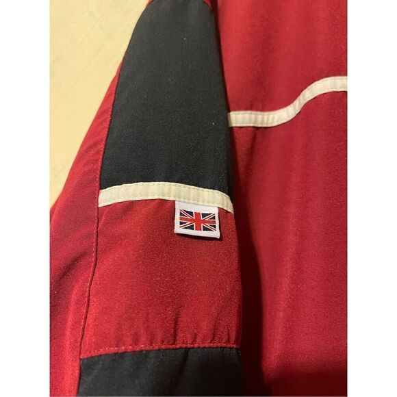 VTG Reebok Classic Mens Running Track Jacket British Flag Spellout 90’s Sz L - Picture 13 of 16